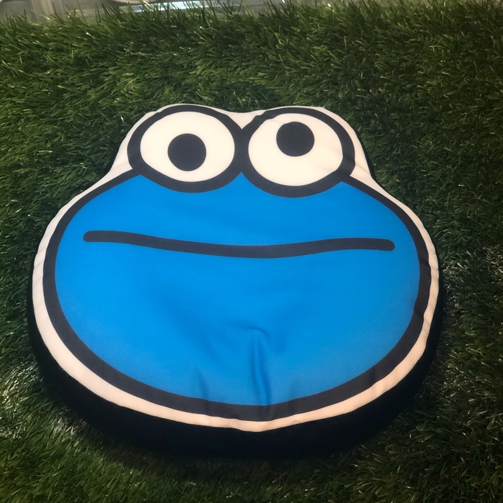 Bape Sesame St Camo Cookie Monster Face Cushion